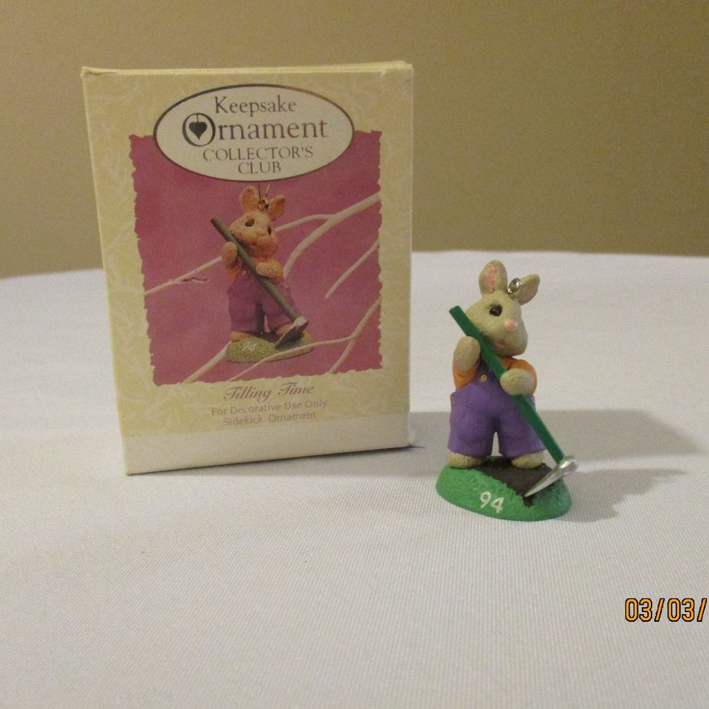 Hallmark Ornaments Collector's Club "Tilling Time"